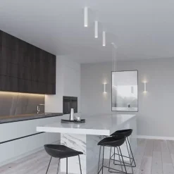 Applique Murale Tube Cylindre Blanc pour Ampoule GU10 - SILUMEN