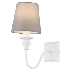 Applique murale Tulou E14 IP20 gris et blanc