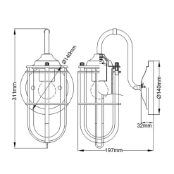 Applique murale Urban Restoration 1 lumière
