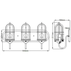 Applique murale Urban Restoration 3 lumières