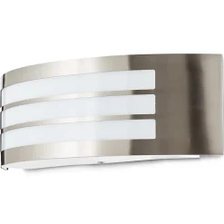 Applique murale Valcourt E27 40W IP44 GoodHome gris chrome