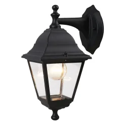 Applique murale Varennes E27 60W IP44 GoodHome noir