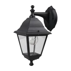 Applique murale Varennes E27 60W IP44 GoodHome noir