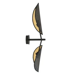 Applique murale VENE K2 BLACK/GOLD, Emibig Lighting, Fabriqué en EU
