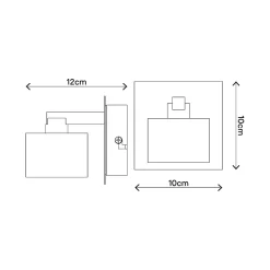 Applique murale Vergam G9 IP20 argent