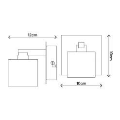 Applique murale Vergam G9 IP20 argent