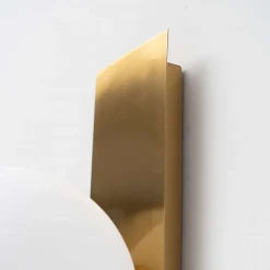 Applique murale verre blanc et métal laiton - Oromia