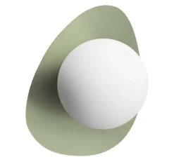 Applique murale verre et métal vert G9 H.23,5cm Eglo, Castrovido