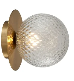 Applique murale verre et métal Marquise