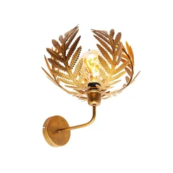 Applique murale vintage dorée 25 cm - Botanica
