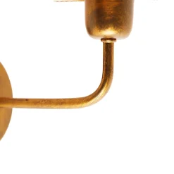 Applique murale vintage dorée 25 cm - Botanica