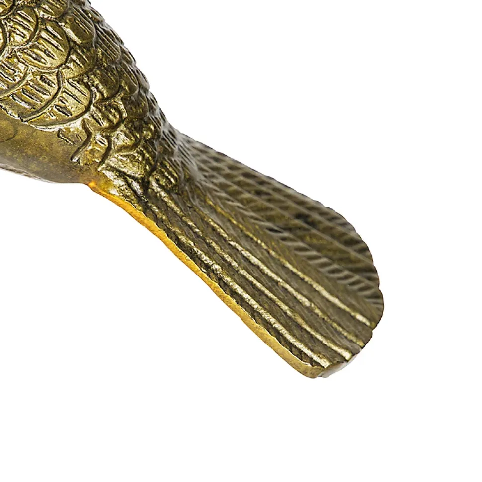 Applique murale vintage en laiton - Animal Fugl