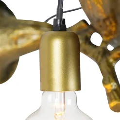 Applique murale vintage en laiton - Animal Fugl