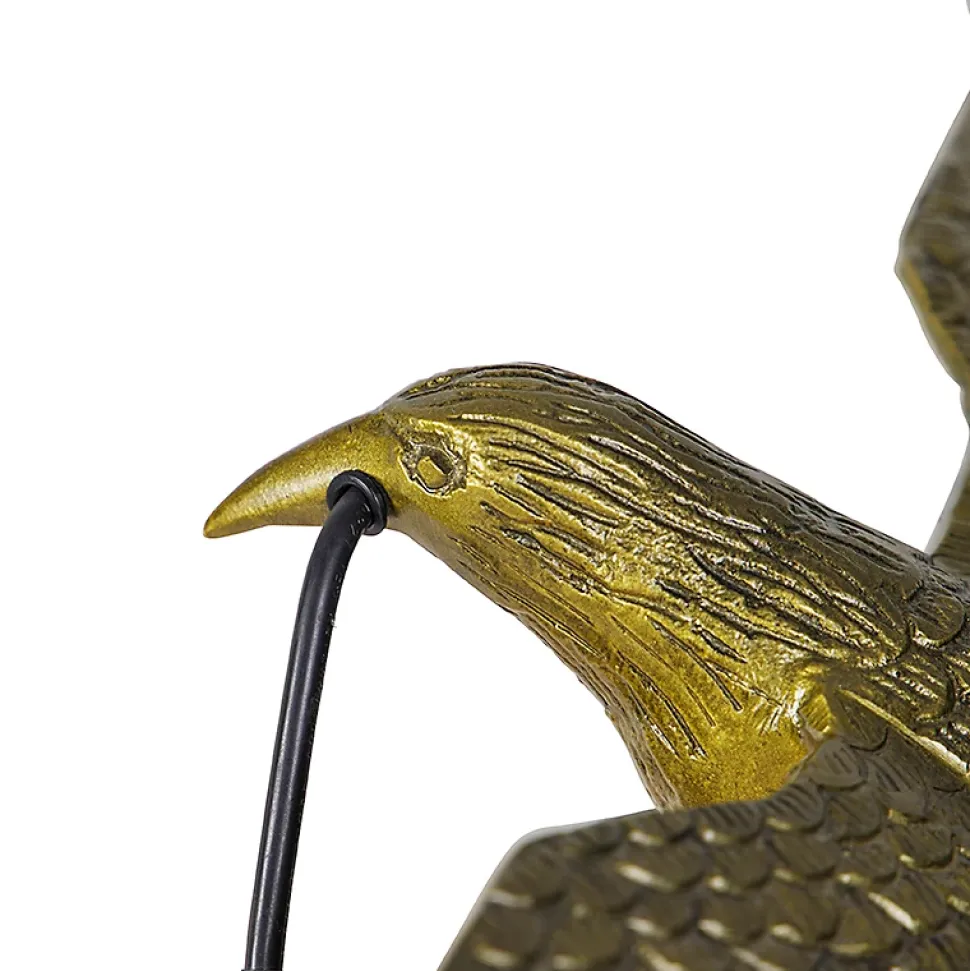 Applique murale vintage en laiton - Animal Fugl