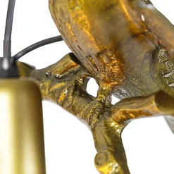 Applique murale vintage en laiton - Animal Fugl