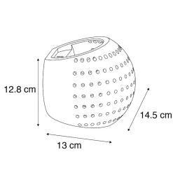 Applique murale vintage en plâtre blanc Globe - Blur