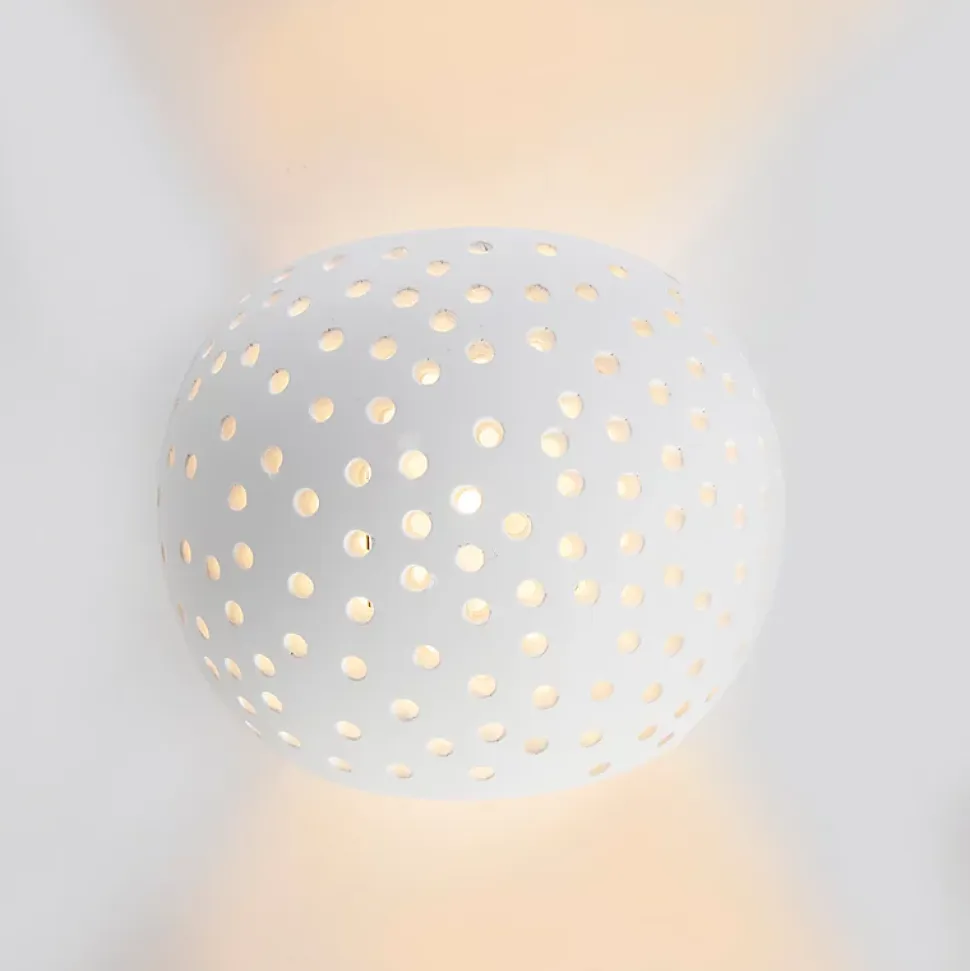 Applique murale vintage en plâtre blanc Globe - Blur