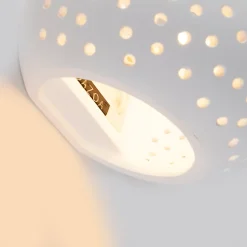 Applique murale vintage en plâtre blanc Globe - Blur