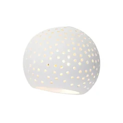 Applique murale vintage en plâtre blanc Globe - Blur
