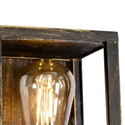 Applique murale vintage or antique 38 cm 2 lumières IP44 - Charlois