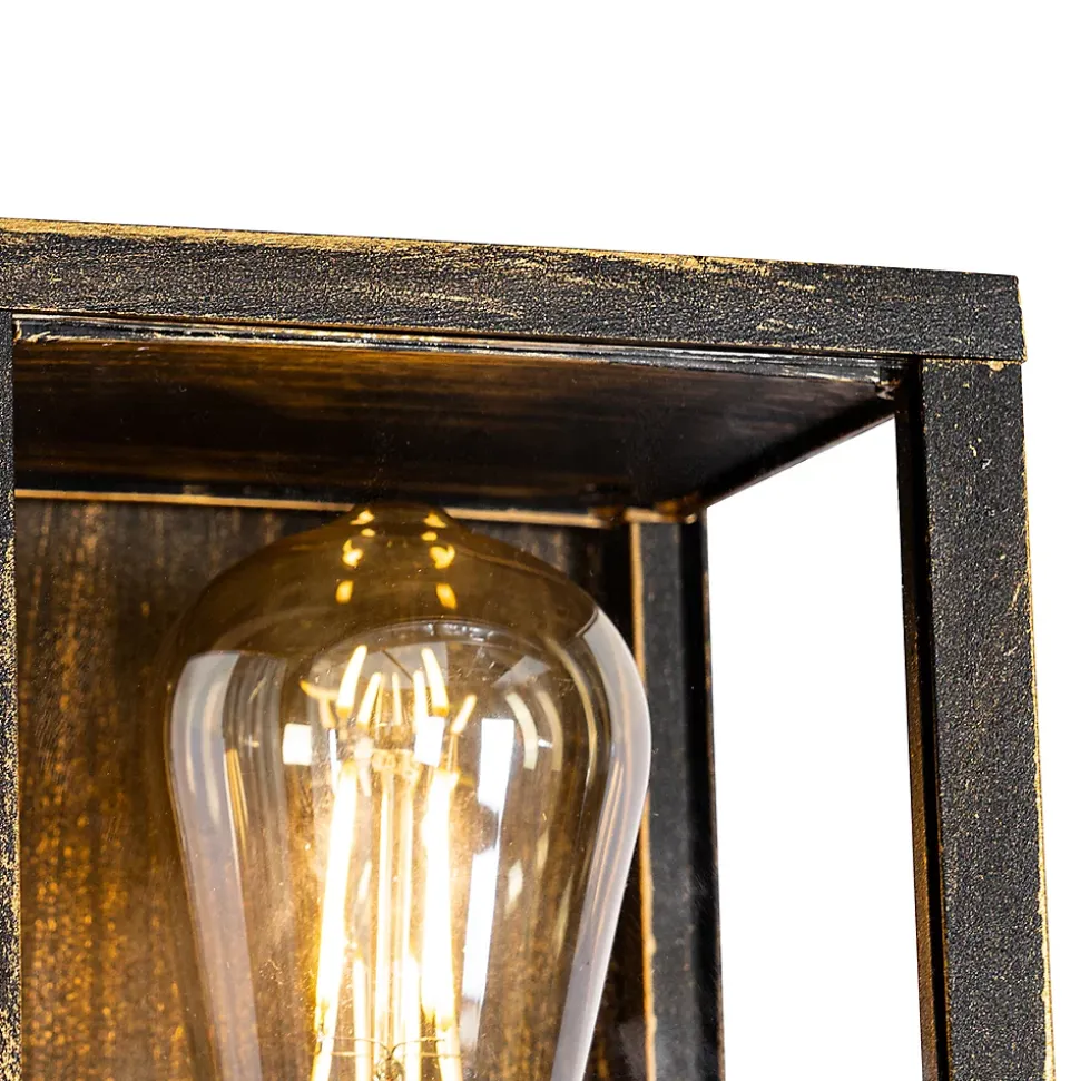 Applique murale vintage or antique 38 cm 2 lumières IP44 - Charlois