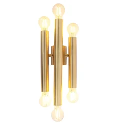 Applique murale vintage or 6 lumières - Tubi