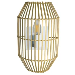 Applique murale Wutai E14 28w l.10xl.20xh.32cm coloris naturel GoodHome