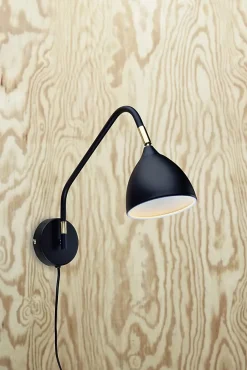 Applique murale 1xGU10, 6W max noire avec interrupteur - Markslöjd - Valencia