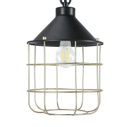 Applique murale Yondair E27 IP20 noir