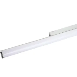 Applique murale Yucata LED intégrée 800lm 8W IP44 Ø4,1cm blanc neutre GoodHome argent