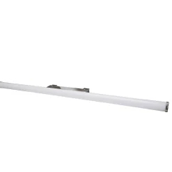 Applique murale Yucata LED intégrée 1000lm 10W IP44 Ø4,1cm blanc neutre GoodHome argent