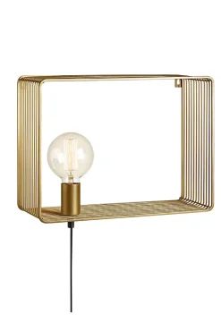 Applique murale/chevet dorée Shelf Markslöjd