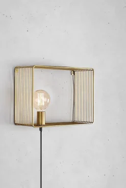 Applique murale/chevet dorée Shelf Markslöjd