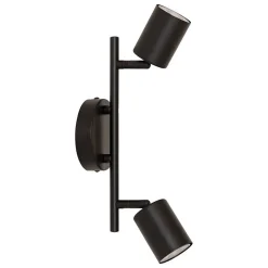 Applique murale/plafonnier Vico noir 25,5x10cm - Atmosphera