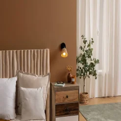 Applique murale/plafonnier Myha beige 10x10cm - Atmosphera