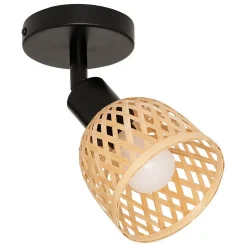 Applique murale/plafonnier Lio beige 10x10cm - Atmosphera