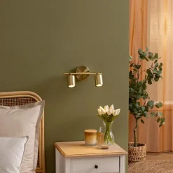 Applique murale/plafonnier Vico doré 25,5x10cm - Atmosphera