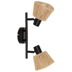 Applique murale/plafonnier Myha beige 28x15cm - Atmosphera