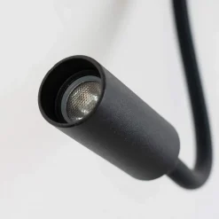 Applique noire à LED avec chargeur USB et lampe de lecture - Viola