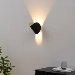 Applique noire aluminium orientable IP54 - Notte