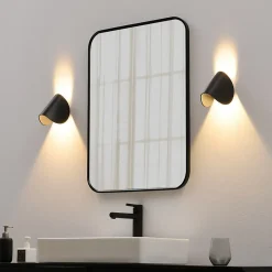 Applique noire aluminium orientable IP54 - Notte