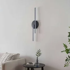 Applique noire LED aux lignes épurées 80 cm - Pia