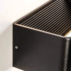 Applique noire LED compatible avec variateur - Quadra