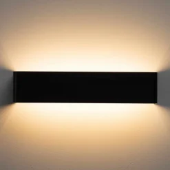 Applique noire LED 18W - 53 cm - Quadra