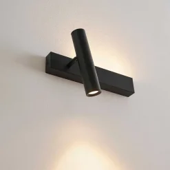 Applique noire tête de lit liseuse gauche - Lodvi - GAUCHE