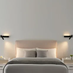 Applique noire tête de lit liseuse droite - Lodvi - DROITE