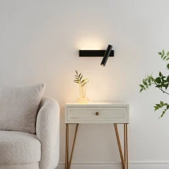 Applique noire tête de lit liseuse droite - Lodvi - DROITE