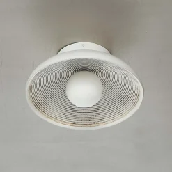 Applique ou petit plafonnier rond 27 cm en résine - Amaya