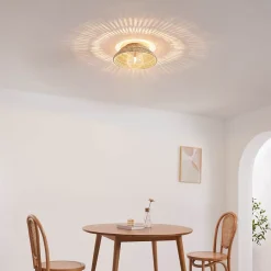 Applique ou plafonnier moderne en rotin jolis reflets décoratifs - Serelina