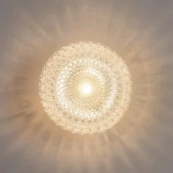 Applique ou plafonnier rosace en verre - Anthemis